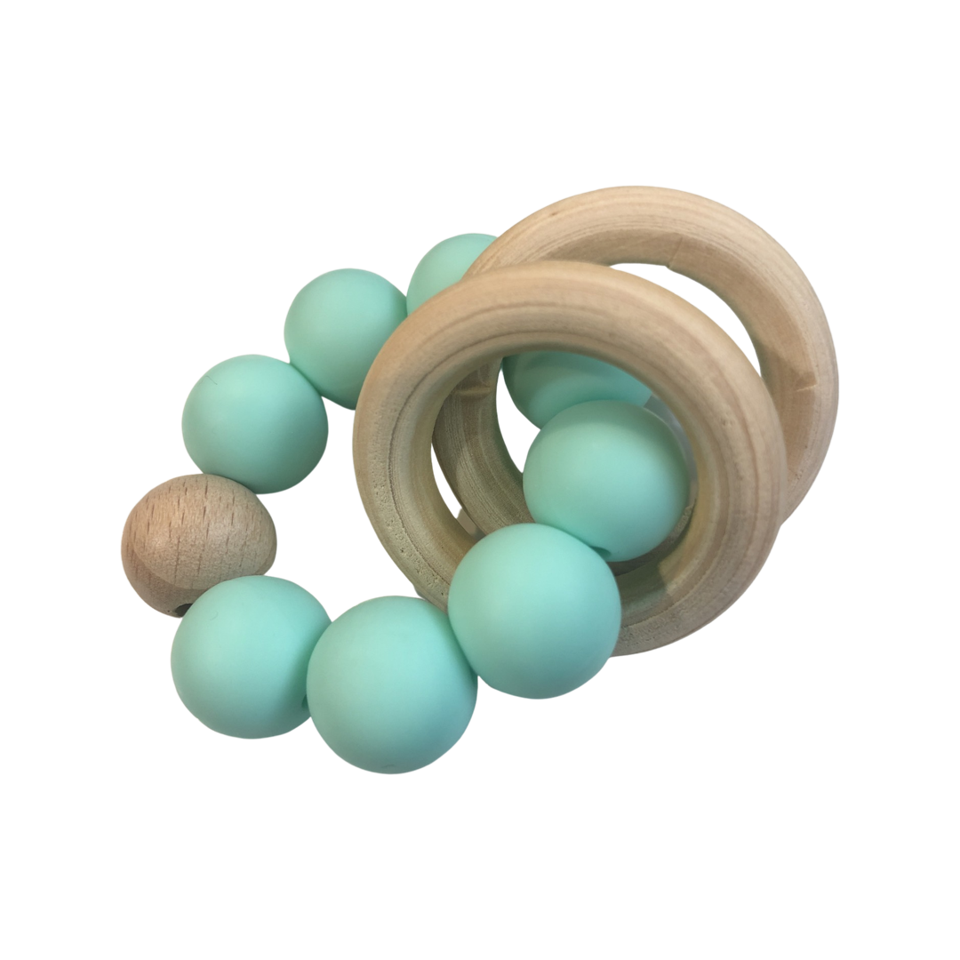 Two Ring Silicone Teether