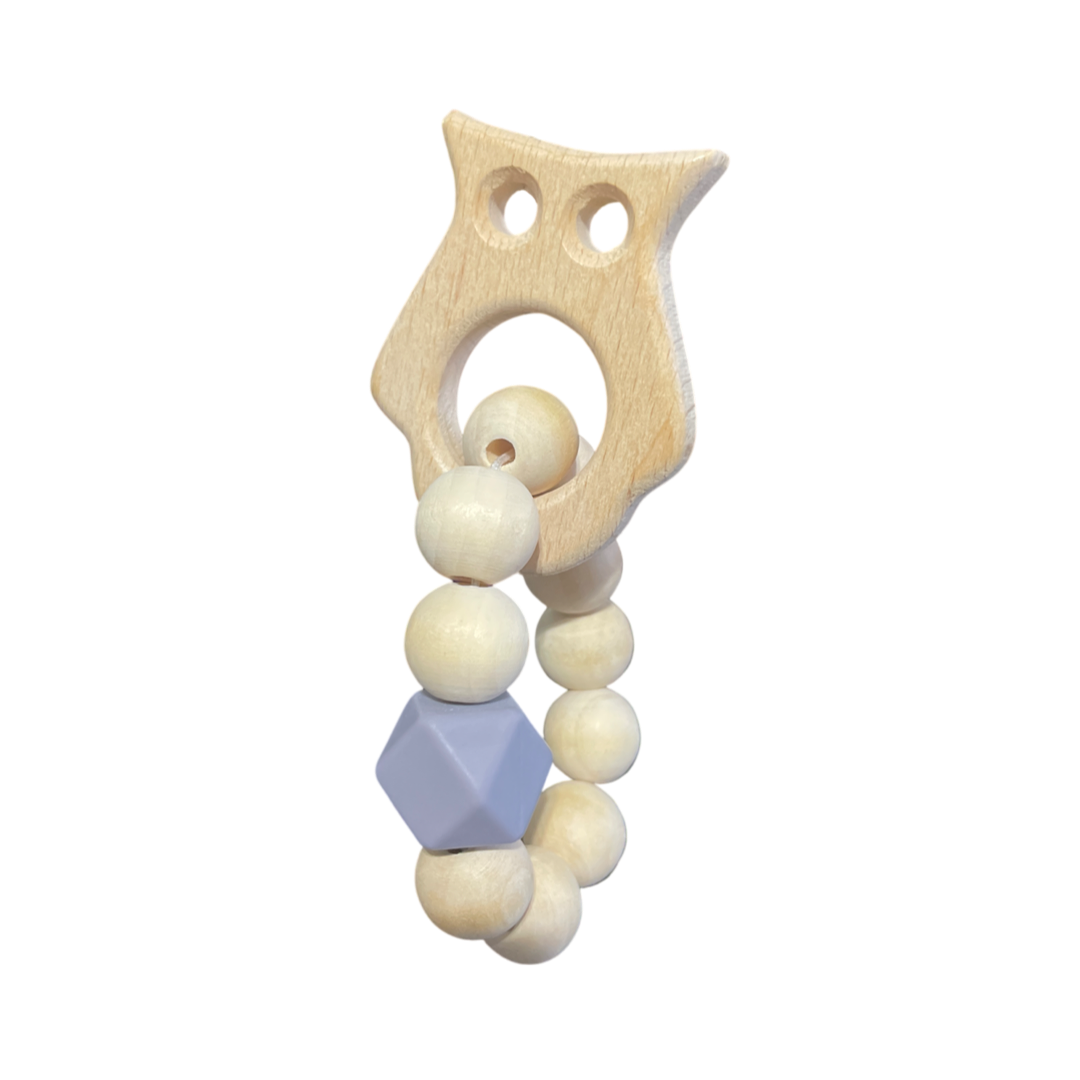 Gray-Wooden-Owl-Teether