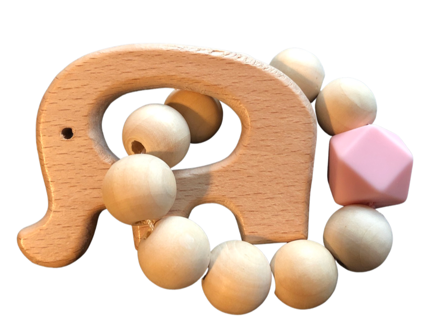 Wooden Elephant Teether